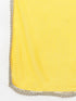 Plus Size Yellow Georgette Kurta With sharara and Dupatta